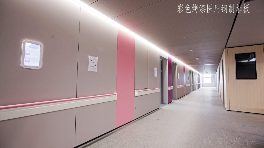 彩色烤漆醫用鋼制墻板